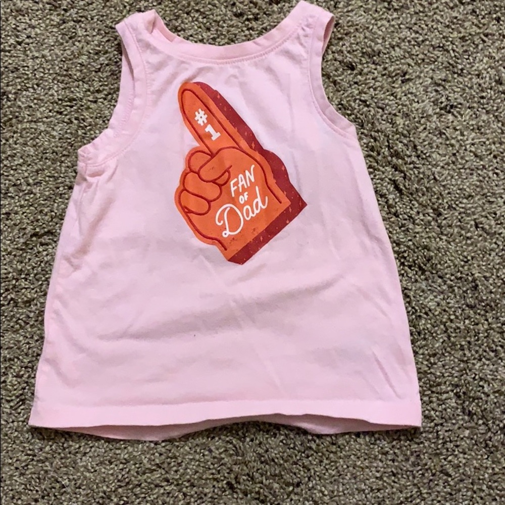 18 months tank top. #1 fan of dad. Like new